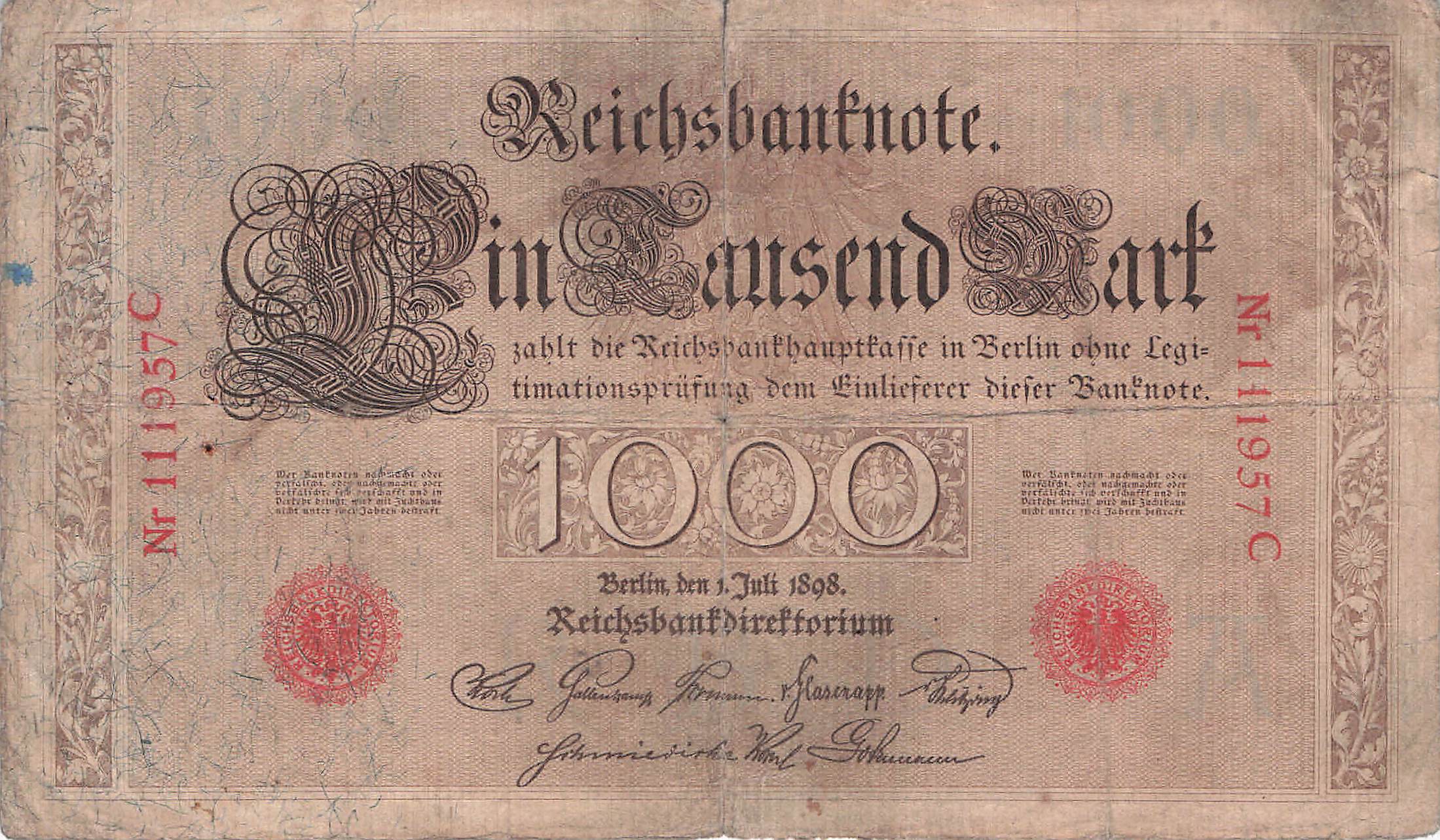Ro.018 1000 Mark 1898